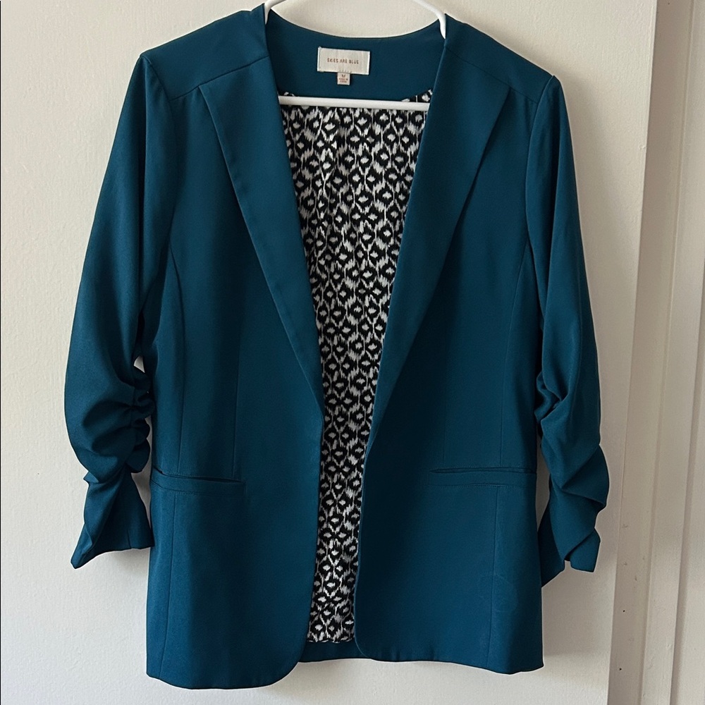 Zara Teal Women's Blazer
